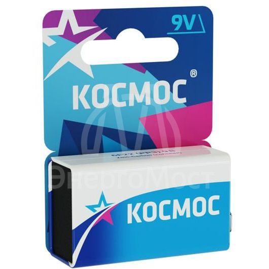 Элемент питания солевой &amp;quot;крона&amp;quot; S 6F22 (блист.1шт) Космос KOC6F221BL
