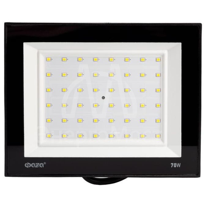 Прожектор светодиодный СДО-20 70Вт 6500К IP65 230В BL прозр. закаленное стекло ФАZА 5047327