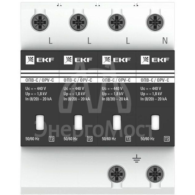 Ограничитель перенапряжения имп. ОПВ-C4 EKF opv-c4