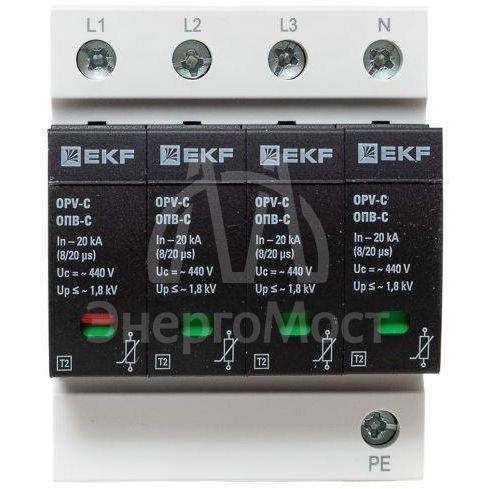 Ограничитель перенапряжения имп. ОПВ-C4 EKF opv-c4