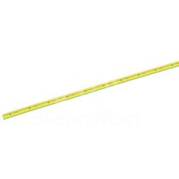 Трубка термоусадочная ТТУ нг-LS 14/7 желт./зел. 1м IEK UDRS-D14-1-K52