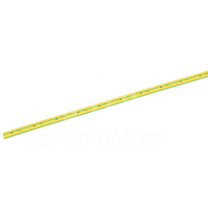 Трубка термоусадочная ТТУ нг-LS 14/7 желт./зел. 1м IEK UDRS-D14-1-K52