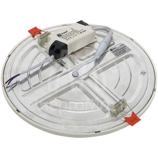 Светильник светодиодный ДВО 1010 20Вт 6500К IP20 встраив. Basic EKF DLL-1010-20-6500