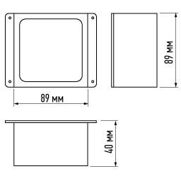 Светильник светодиодный PPL 089/G OPAL 9Вт 4000К IP40 GREY ДВО/ДПО домино в потолок Грильято сер. Pro JazzWay 5060197