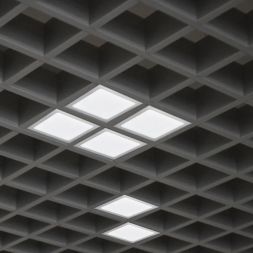 Светильник светодиодный PPL 089/G OPAL 9Вт 4000К IP40 GREY ДВО/ДПО домино в потолок Грильято сер. Pro JazzWay 5060197