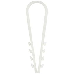 Дюбель-хомут 11х18мм для круглого кабеля нейлон бел. (уп.100шт) GENERICA UDH13-11-18-100-K01-G