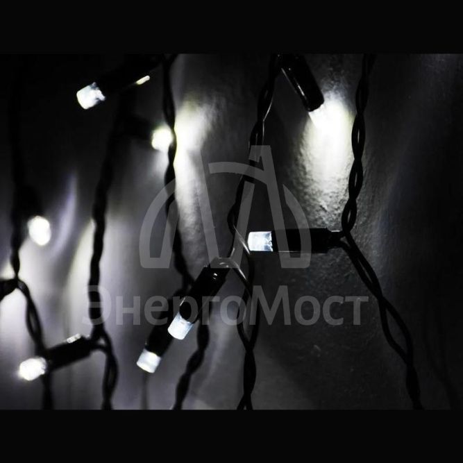 Гирлянда &amp;quot;Бахрома&amp;quot; RB-OIC100LSE-WW-T-I4 100 тепл. бел. светодиодов 2х0.5м 20 нитей 24/56/32/48см соединяемая до 10шт. уличная SHLights RB-OIC100LSE-WW