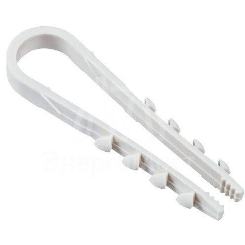 Дюбель-хомут 5-10мм для круглого кабеля нейлон бел. (уп.25шт) IEK UDH13-05-10-025-K01