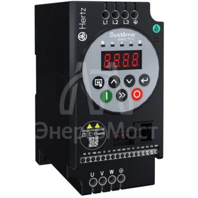 Преобразователь частоты STV050 Hertz 2.2кВт 380В ЭМС С3 + LED панель оператора SE STV050U22N4