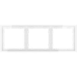 Рамка 3-м S70 пластик. бел. глянцевый Voltum VLS100301