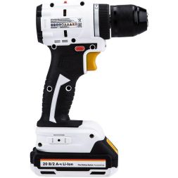 Дрель-шуруповерт аккумуляторная бесщеточная Li-Ion 20В 55Нм (кейс 2 аккум. 2А.ч) Kranz KR-PT-055