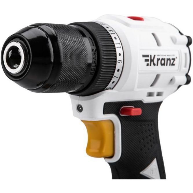 Дрель-шуруповерт аккумуляторная бесщеточная Li-Ion 20В 55Нм (кейс 2 аккум. 2А.ч) Kranz KR-PT-055