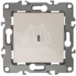 Механизм выключателя 1-кл. СП Эра12 10А IP20 12-1102-02 250В 10AX с подсветкой сл. кость Эра Б0014634
