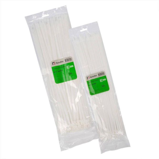 Хомут кабельный КСС 5х200 нейл. бел. (уп.100шт) Fortisflex 49401