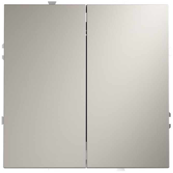 Переключатель перекрестный 2-кл. СП S70 10А механизм кашемир Voltum VLS020503