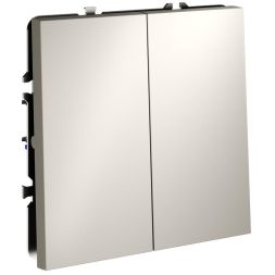 Переключатель перекрестный 2-кл. СП S70 10А механизм кашемир Voltum VLS020503