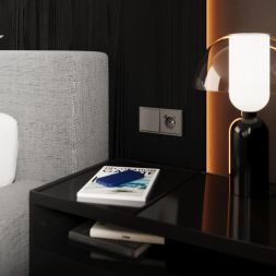 Переключатель перекрестный 2-кл. СП S70 10А механизм кашемир Voltum VLS020503