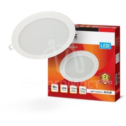 Светильник светодиодный RLP-eco 18Вт 230В 4000К 1080лм 225мм IP40 панель круглая бел. IN HOME 4690612007984