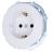 Розетка 1-м OSEN IP20 с заземл. ПБТ бел. LEZARD 743-0288-122B