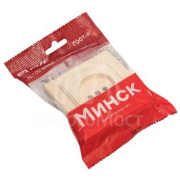 Розетка 1-м СП Минск 10А IP20 без заземл. защ. шторки беж. EKF ERR10-022-200