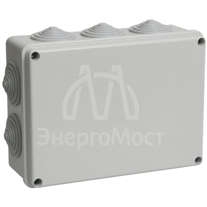 Коробка распаячная ОП 190х140х70 IP55 КМ41244 RAL7035 (10 гермовводов) IEK UKO11-190-140-070-K41-55