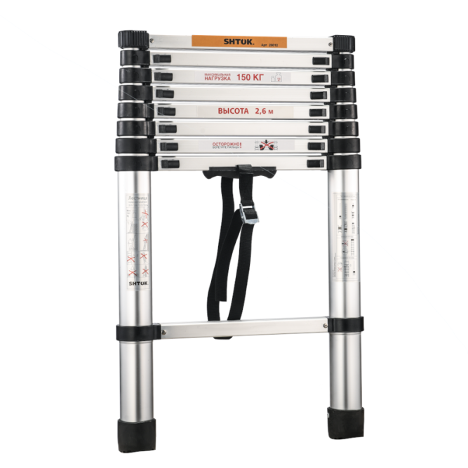 Лестница телескопическая 2.6м (20012) SHTOK 376551