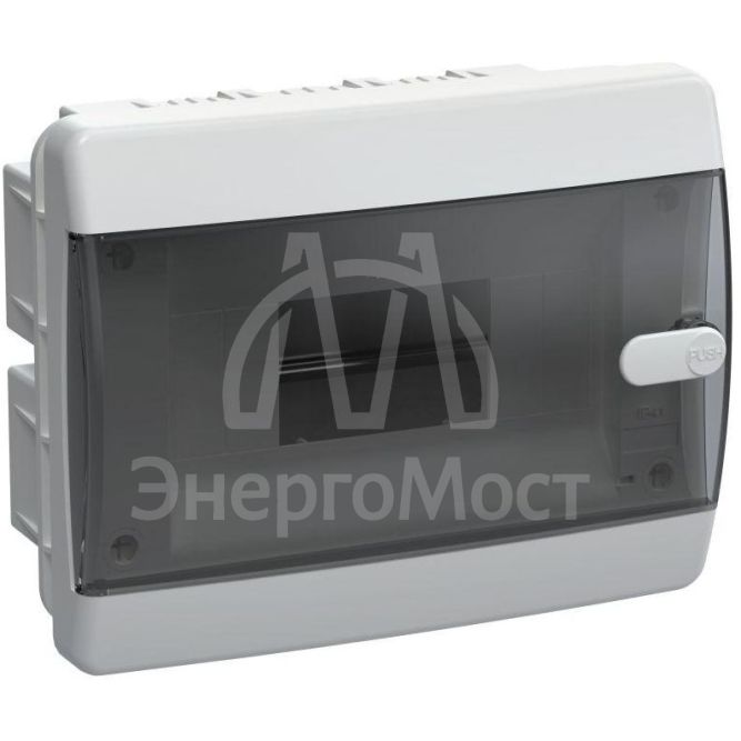 Корпус пластиковый ЩРВ-П-8 IP41 черн. прозр. дверь UNION Compact IEK UIC-KP12-V-08-41-K01