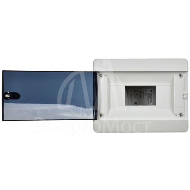 Корпус пластиковый ЩРВ-П-8 IP41 черн. прозр. дверь UNION Compact IEK UIC-KP12-V-08-41-K01