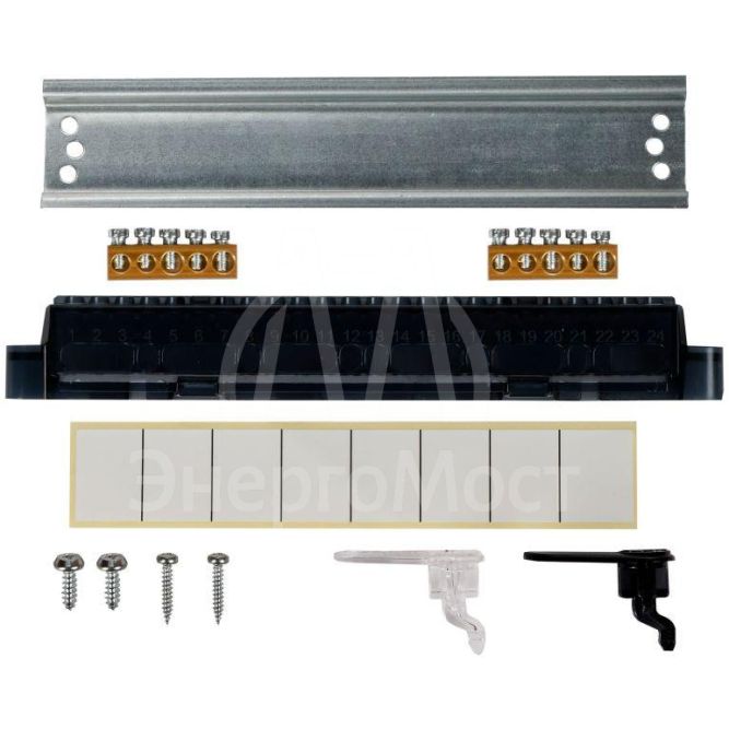 Корпус пластиковый ЩРВ-П-8 IP41 черн. прозр. дверь UNION Compact IEK UIC-KP12-V-08-41-K01