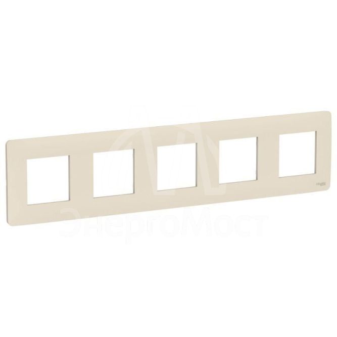 Рамка 5-м UNICA STUDIO беж. SchE NU201044