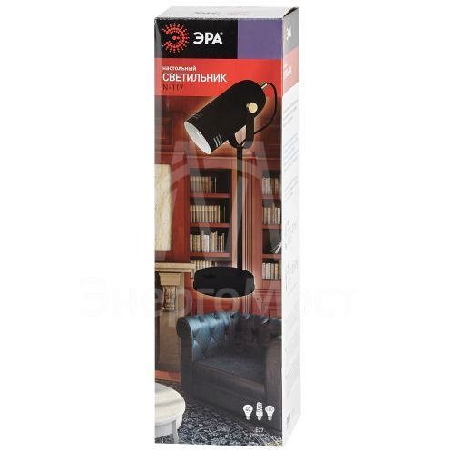 Светильник настольный N-117-Е27-40W-BK черн. ЭРА Б0047193