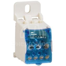 Блок распределительный на DIN-рейку РБД-80А IEK RBD-80