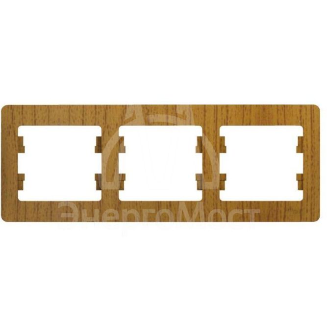 Рамка 3-м Glossa горизонт. дер. дуб SchE GSL000503