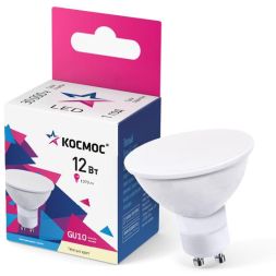 Лампа светодиодная GU10 12Вт 174-265В 3000К КОСМОС LkecLED12wGU10C30