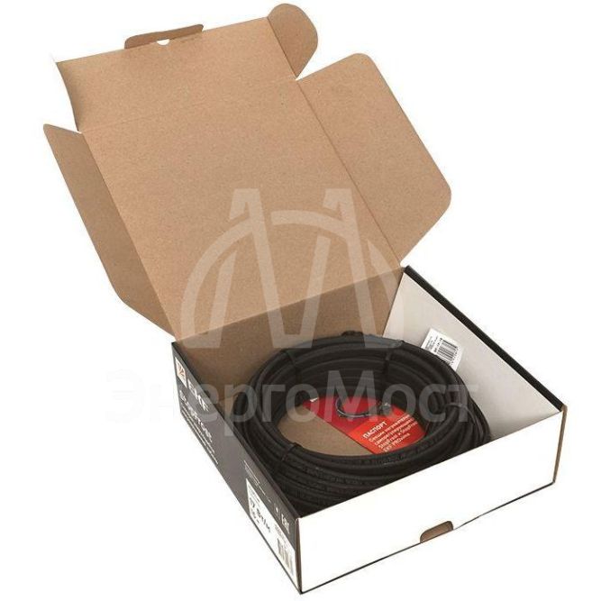 Кабель нагревательный саморег. 17Вт/м для обогрева трубопроводов StopFrost 3м EKF SF-17-3