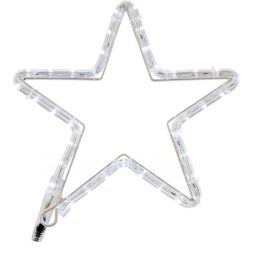 Фигура из дюралайта &amp;quot;Звездочка&amp;quot; 30х28см 16Вт 220В IP44 бел. NEON-NIGHT 501-211