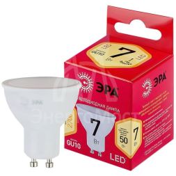 Лампа светодиодная RED LINE LED MR16-7W-827-GU10 R 7Вт MR16 софит 2700К тепл. бел. GU10 Эра Б0050198