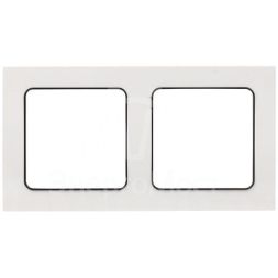 Рамка 2-м Стокгольм бел. с линией цвета черн. PROxima EKF EXM-G-305-10