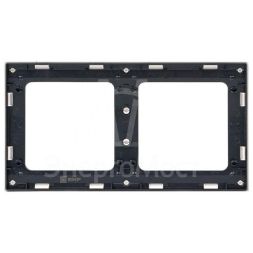 Рамка 2-м Стокгольм бел. с линией цвета черн. PROxima EKF EXM-G-305-10