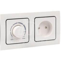 Рамка 2-м Стокгольм бел. с линией цвета черн. PROxima EKF EXM-G-305-10