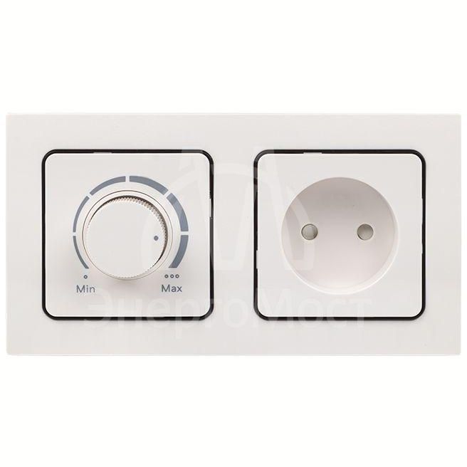 Рамка 2-м Стокгольм бел. с линией цвета черн. PROxima EKF EXM-G-305-10