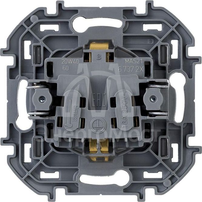 Розетка 1-м СП Inspiria 16А IP20 250В 2P+E немецк. стандарт антрацит Leg 673723