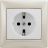 Механизм розетки 1-м СП Valena с заземл. бел. Leg 774420