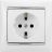 Механизм розетки 1-м СП Valena с заземл. бел. Leg 774420