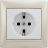 Механизм розетки 1-м СП Valena с заземл. бел. Leg 774420