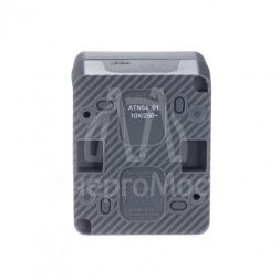 Переключатель 1-кл. ОП AtlasDesign Profi54 10 АХ антрацит SchE ATN544061