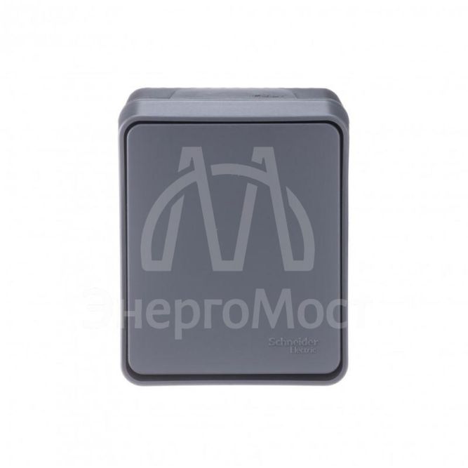 Переключатель 1-кл. ОП AtlasDesign Profi54 10 АХ антрацит SchE ATN544061