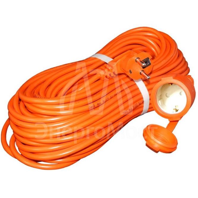 Удлинитель 1х30м с заземл. 16А IP54 УШ-16 ПВС 3х1.5 розетки с защ. крышкой UNIVersal 9632004