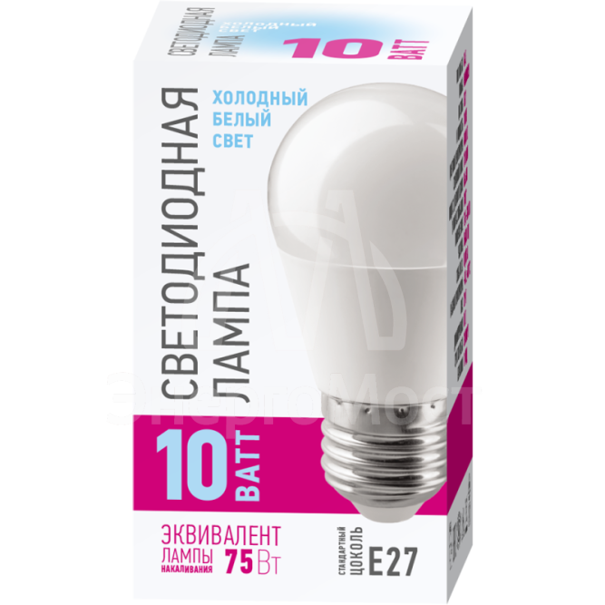 Лампа 82 913 OLL-G45-10-230-4K-E27-PROMO 10Вт ОНЛАЙТ 82913