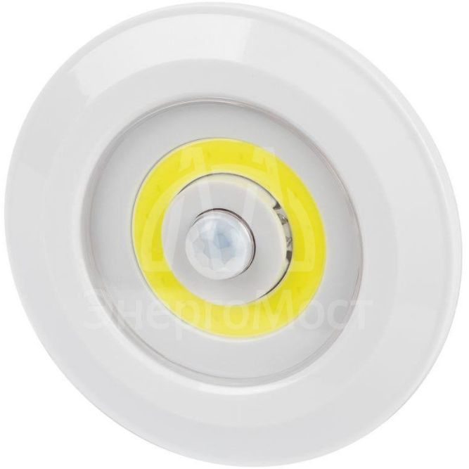 Фонарь светодиодный подсветка SB-804 пушлайт с датчиком движения 3Вт COB 3хAAA Эра Б0054039